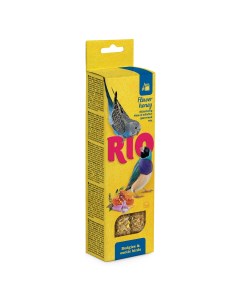 Лакомство для волнистых попугаев и экзотических птиц Палочки с медом 2х40г Rio