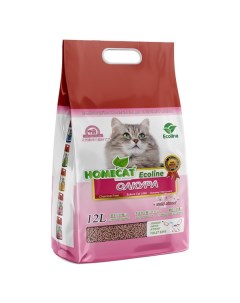 Комкущийся наполнитель кукурузный сакура 12 л Homecat