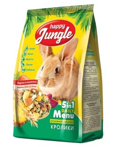 Сухой корм для кроликов 400 г Happy jungle