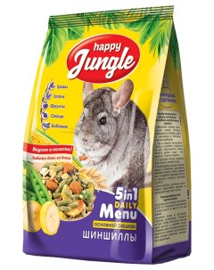 Сухой корм для шиншилл 400 г Happy jungle