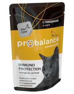 Влажный корм для кошек Immuno Protection говядина в соусе 85г Probalance