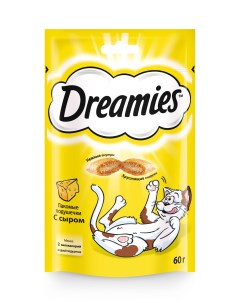 Лакомство для кошек Лакомые подушечки с сыром 60г Dreamies