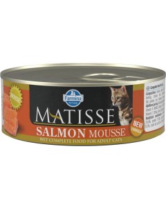 Консервы для кошек Matisse Adult мусс с лососем 12шт по 85г Farmina