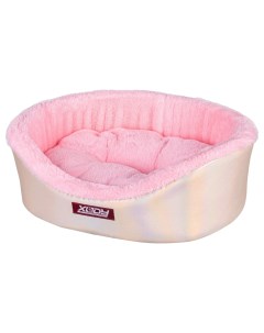 Лежак для собак и кошек Премиум Жемчуг 1 42x35x16 см розовый Xody