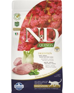 Сухой корм для кошек N D Digestion Adult Quinoa ягненок и киноа 5кг Farmina