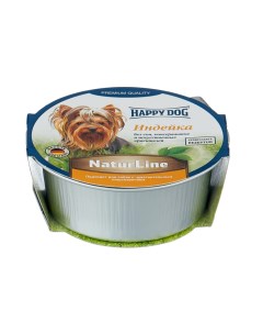Консервы для собак NaturLine паштет индейка 125г Happy dog