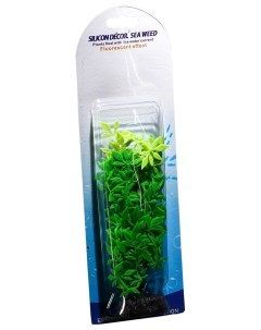 Растение силиконовое аквариумное светящееся в темноте 6 5 х 19 см зелёное Nobrand