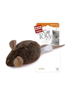 Мягкая игрушка для кошек Мышка с электронным чипом в ассортименте 15 см Gigwi