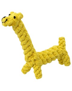 Игрушка для собак Грейфер в форме жирафа желтая 22 см N1