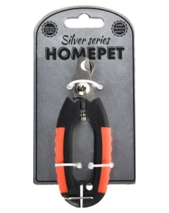 Когтерез секатор для кошек и собак нержавеющая сталь черный оранжевый Homepet