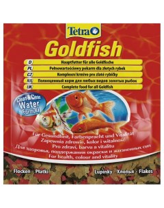 Корм для золотых рыбок Goldfish хлопья 3 шт по 12 г Tetra