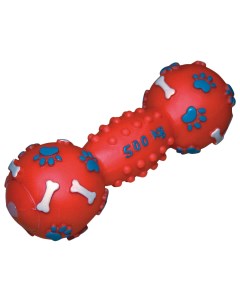 Апорт жевательная игрушка для собак Гантель 500 кг красный 19 см Зооник