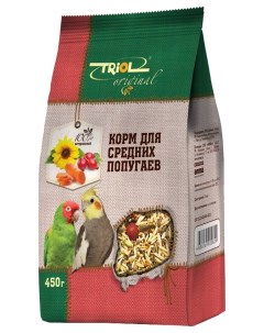 Сухой корм для средних попугаев Тriol Original 450 г Триол