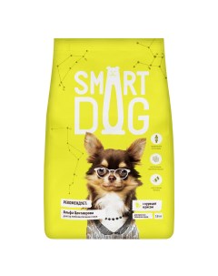 Сухой корм для собак с курицей и рисом 18кг Smart dog