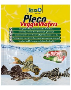 Корм для донных рыб Pleco Veggie Waffers с цуккини палочки 15 г Tetra
