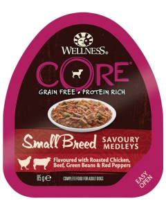 Консервы для собак говядина и курица 85г Wellness core