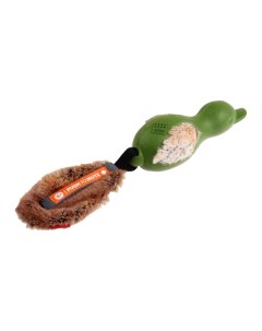 Игрушка пищалка для собак Утка с отключаемой пищалкой зеленый длина 30 см Gigwi