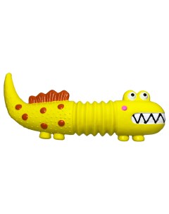 Апорт жевательная игрушка для собак Динозавр разноцветный 15 см Уют