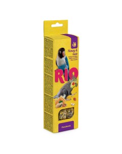Лакомство для средних попугаев Палочки с мёдом и орехами 2 х 75 г Rio