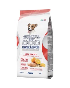 Сухой корм для собак Excellence Mini Adult для мелких пород 3кг Special dog