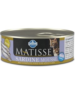 Консервы для кошек Matisse Adult мусс с сардинами 85г Farmina