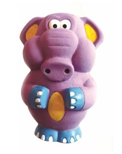 Игрушка пищалка для собак Веселый слон фиолетовый 11 5 см Lilli pet