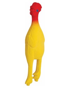 Жевательная игрушка для собак Петух красно желтый 35 см Триол