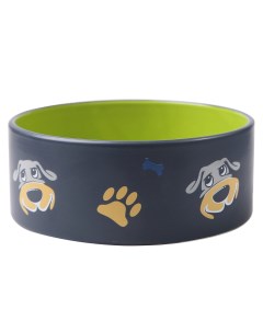 Одинарная миска для собаки керамика зеленый 0 33 л Foxie