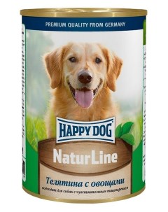 Консервы для собак с чувствительным пищеварением телятина овощи 410г Happy dog