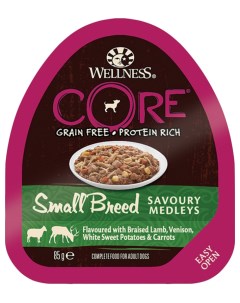 Консервы для собак баранина и оленина 85г Wellness core