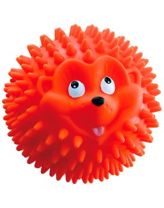 Апорт жевательная игрушка для собак Мяч ежик красный 11 5 см Зооник