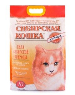 Комкующийся наполнитель бентонитовый 10 л Сибирская кошка