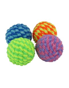 Мячик для кошек плетеный гремящий 4 см 30 шт цвета в ассортименте Dogman