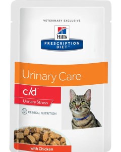 Влажный корм для кошек Prescription Diet c d Multicare Urinary Stress курица 85г Hill`s
