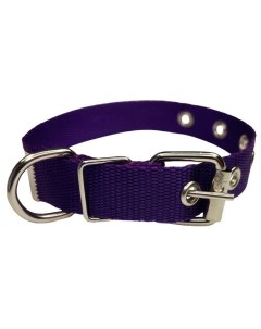 Ошейник для собак нейлоновый фиолетовый 20 мм обхват макс 33 мин 21 до 15 кг Б.к.