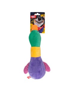 Мягкая игрушка для собак Утка разноцветный 33 см Fancy pets
