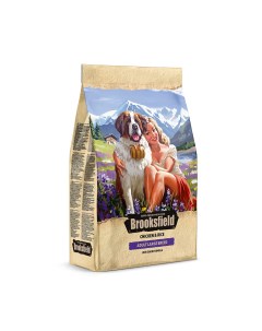 Сухой корм для собак Adult Large Breed для крупных пород курица и рис 12кг Brooksfield