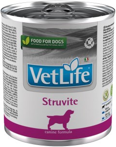 Консервы для собак Vet Life Struvite диета при струвитах курица 300г Farmina