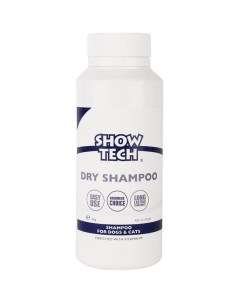 Сухой шампунь пудра для кошек и собак Dry Shampoo универсальный лаванда 100 мл Show tech