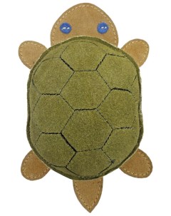 Жевательная игрушка для собак Черепаха из буйволиной кожи длина 21 см Ankur