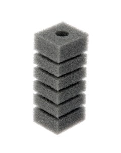 Губка прямоугольная для фильтра турбо 1 11 2х4х4 5 см Aqua story