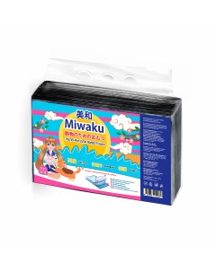 Пеленки для животных гигиенические целлюлозные с суперабсорбентом 60х40см 35 шт Miwaku