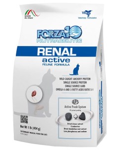 Сухой корм для кошек Active Line Renal при почечной недостаточности рыба 0 454кг Forza10