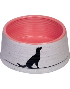 Миска для собак Luna керамическая красная белая 15 5 см на 6 5 см Nobby