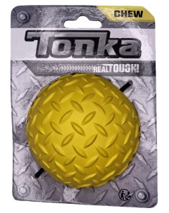 Игрушка для собак Мяч рифленый желтая 8 9 см Tonka