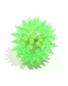 Игрушка для кошек Мяч светящийся мини TPR 3 5 см зелёный Пижон