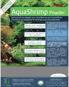 Питательный грунт AquaShrimp Powder 0 6 1 2мм 3л Prodibio