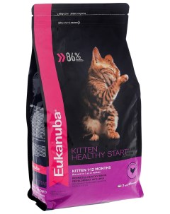 Сухой корм для котят Kitten Healthy Start птица 2 шт по 2 кг Eukanuba