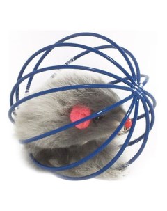 Игрушка для кошек Мышь меховая в металлическом шаре в ассортименте 5 5см I.p.t.s.