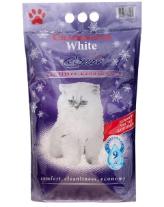 Наполнитель для кошачьего туалета White силикагель 9 л Снежок